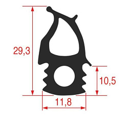 Уплотнение двери для ELECTROLUX (0C1477AN)