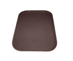 Поднос прорезиненный прямоугольный 35,5х46 см Jiwins MACO (JW-R1418CT-BR)