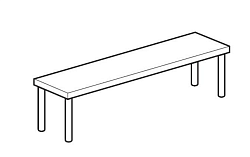 Полка настольная открытая CHEF LINE LOSO3518T1 APACH
