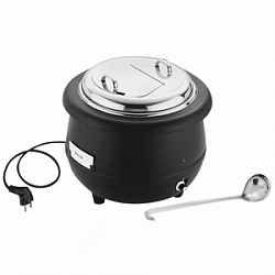 Мармит-супница с половником 10 л черная APS