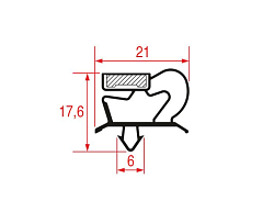 Уплотнитель изоляционный 385х275 мм для ALPENINOX (082759)