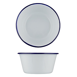 Салатник 1250 мл 17.5х8 см Blue Rim эмалированная сталь SUNNEX (CEB2048)