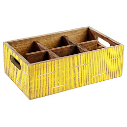 Ящик для подачи дерево 27 см желтый APS