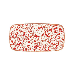 Блюдо прямоугольное 35см (34x16) Venecia Maroon ID Fine