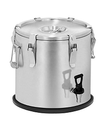 Термоконтейнер Pro 15 л с краном нержавеющая сталь FOODATLAS