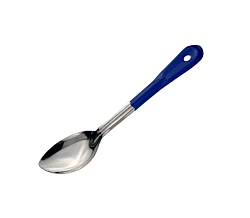 Ложка гарнирная 28,5 см, нержавеющая сталь, синяя ручка MGSTEEL
