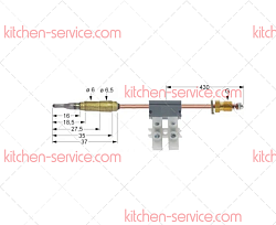 Термоэлемент M9x1 850 мм для печи (3440209)