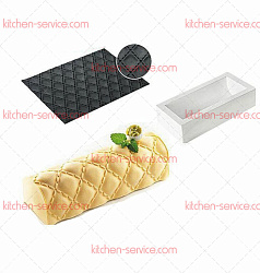 Форма кондитерская силиконовая KIT BUCHE MATELASSE 25х9х7 см SILIKOMART (25.053.99.0065)