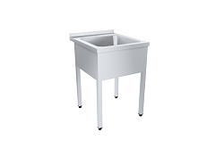 Ванна моечная 1 секция Профи ВМОцб1-600ПНТ с бортом ПИЩЕВЫЕ ТЕХНОЛОГИИ