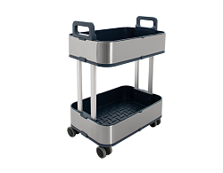 Тележка сервировочная (2 яруса) JAH-018 FOODATLAS