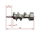Шнек для мясорубки чугун CP-MM12C, CP-MM12S CRAZY PAN (CP-SP-WMMM12R)