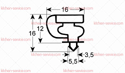 Уплотнитель изоляционный для TECFRIGO (4110404)