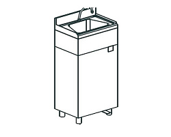 Рукомойник бедренный CHEF LINE LHB55HD APACH
