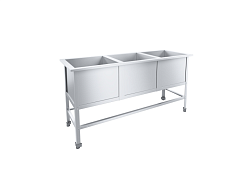 Ванна моечная 3 секции Стандарт НК ВМО3-530С304НК-М ПИЩЕВЫЕ ТЕХНОЛОГИИ