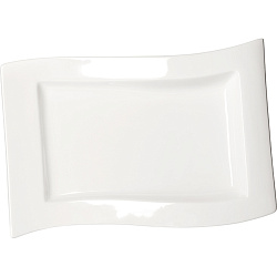 Блюдо прямоугольное 33х21см волна фарфор «Кунстверк» KUNSTWERK