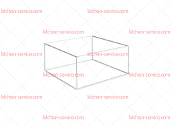 Стенд/база для подносов GN 1/3 2/3 32,5x17,5-35,4x32,5 см хромированная 44840-52 PADERNO