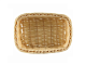 Корзина для хлеба прямоугольная 17х16 см, бежевая, полиротанг MGprof