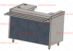Прилавок кассовый левый RCT1AL City Челябторгтехника