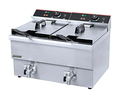 Фритюрница EF10T+10T с краном AIRHOT