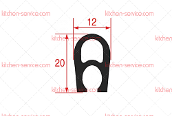 Уплотнитель дверной для печи (5040523)