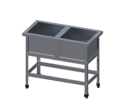 Ванна моечная ВСМ-2/430-Н-ЮТ ТЕХНОЛОГИИ ЮГА