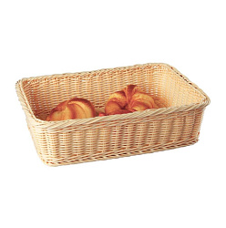 Корзина для хлеба и выкладки 35х27х9 см плетеная, ротанг, бежевая SUNNEX (С04021-1)