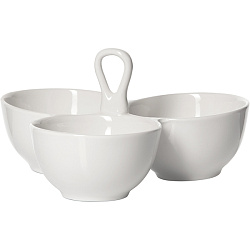 Менажница тройная 250мл фарфор «Кунстверк» KUNSTWERK