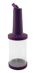 Емкость для сока 1 л с лейкой фиолетовая THE BARS