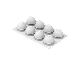 Форма для выпечки 8 ячеек 70 мл 52x45 мм Мини-трюфель силикон SILIKOMART