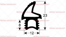 Уплотнитель дверной для HORECA-SELECT (01000770)