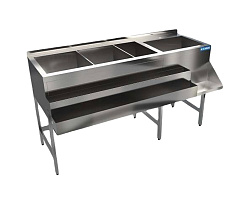 Станция барная 1200х500(700)х850 мм, 2 рейла КАМИК