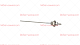 Датчик уровня 1/4"M-150 мм для OLIS (BN6A037482)
