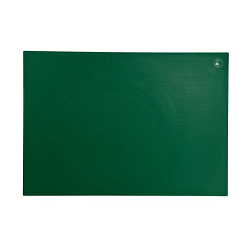 Доска разделочная 500х350х18 мм, полипропилен, зеленая поверхность шагрень MGprof (1711)