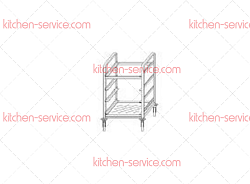 Тележка для кассет CHEF LINE LWBB55 APACH