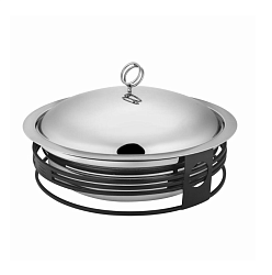 Блюдо для подачи 5 л нержавеющее с крышкой на подставке Hotelware P.L. Proff Cuisine