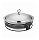 Блюдо для подачи 5 л нержавеющее с крышкой на подставке Hotelware P.L. Proff Cuisine