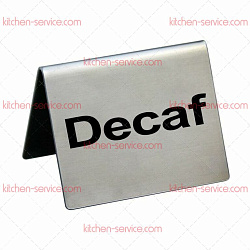 Табличка Decaf, 5х4 см, сталь P.L. PROFF CUISINE (TS-DE)