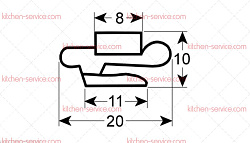 Уплотнитель изоляционный для HORECA-SELECT (A1.1.C.C21.17)