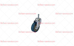 Колесо 125мм серая резина болт М12 (SCTG55) (3062125)