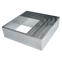 Форма кондитерская 10х10х4 см "Квадрат" MGSTEEL