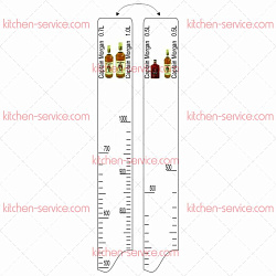 Линейка барная Captain Morgan (500 мл/700 мл/1 л) P.L. PROFF CUISINE (81250078)