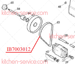 Ремень привода для льдокрошителя TRITON SIRMAN (IB7003012)