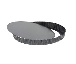 Форма рифленая 22х2,8 см со съемным дном для выпечки MGSTEEL