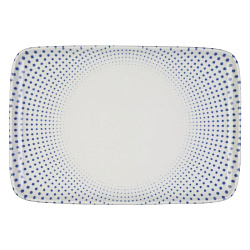 Блюдо прямоугольное 37см Harmony Blue ID Fine