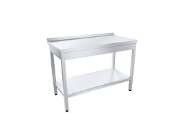 Стол разделочный ПРОФИ НТ AISI304 с бортом СРОб-10/6П304НТ-М ПИЩЕВЫЕ ТЕХНОЛОГИИ