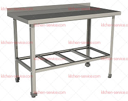 Стол производственный СП-10/6-БР-ЭК (с бортом) RESTOINOX