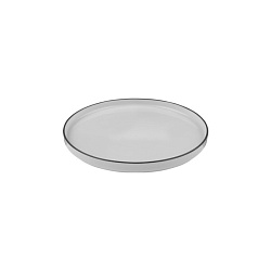 Тарелка с бортом 21см Modest Black ID Fine