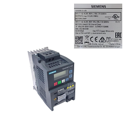 Преобразователь частотный Siemens Sinamics V20 6SL32105BB155BV1 для ABAT (12000031801)