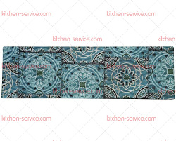 Блюдо 53x16,2x1,7 см прямоугольное Damask Blue пластик меламин P.L. Proff Cuisine (542106B)