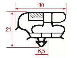 Уплотнитель вставной 765x610 мм для ELECTROLUX (094153)